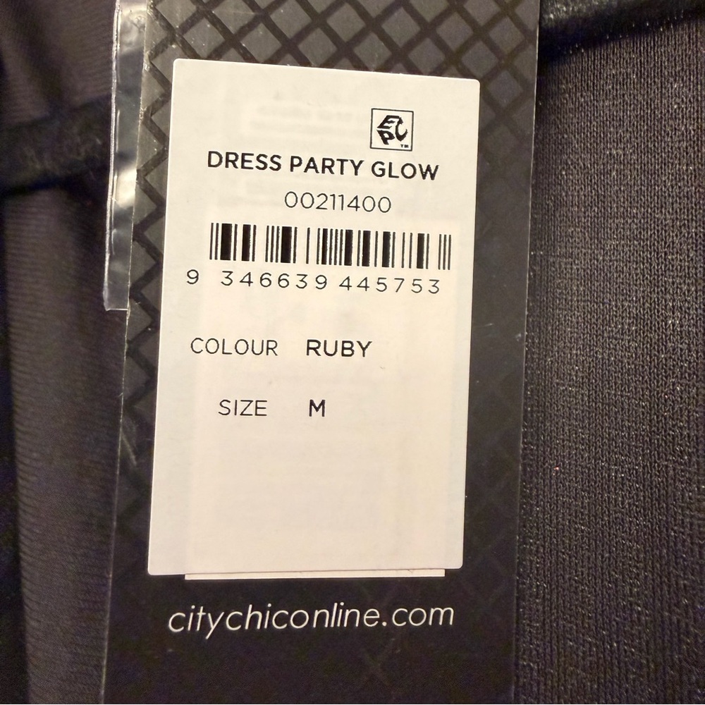 City Chic Party Glow Wrap Dress Women's 18 Sequined Wrap Lined Party Formal Mini - Picture 10 of 12